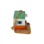 Vogelhuisje caravan, ca. 14 x 13,5 cm