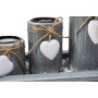 Teelichthalter-Set, ca. 38 x 13 cm mit fünf Teelichthaltern in romantischem Design