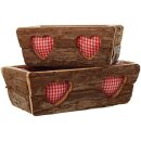 Plant box bark, set of 2