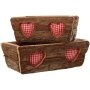 Plant box bark, set of 2