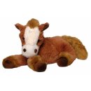 Paard Harry knuffel bruin liggend 30 cm
