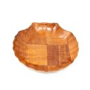 Schale aus Pappelholz in ansehnlicher Muschelform,...