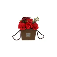 Roter Seifenblumenstrauß