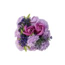 Seifenblumen Boquet Blumenstrauß Lavendel Rosen und Nelken