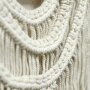 Macramé wall hanging, 3 waves, approx. 43 x 54 x 2 cm