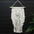 Macramé wandkleed, ca. 44 x 67 x 3 cm