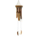 Sound wind chime made of bamboo with 6 tubes