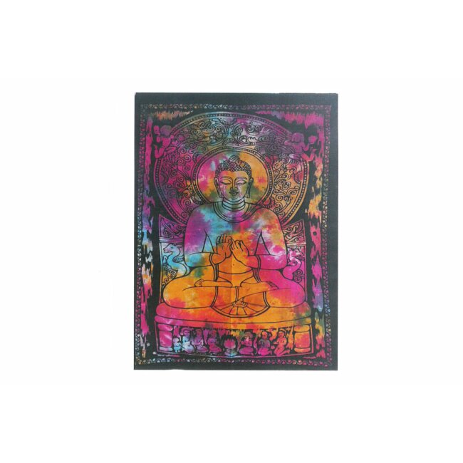 Katoenen muurschildering Peaceful Buddha