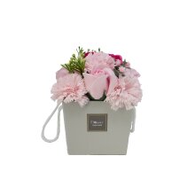 Soap Flowers Boquet Bouquet Lavender Roses and Carnations Pink