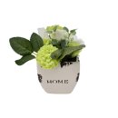 Soap flowers in flower vase Pastel Green
