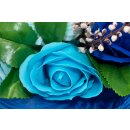 Seifenblumen Boquet Blumenstrauß Blau