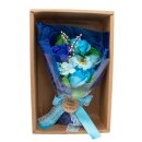 Seifenblumen Bouquet Blumenstrauß Blau