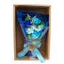 Zeep Bloemen Boeket Blauw