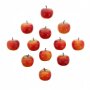 Pommes décoratives en plastique, set de 12, rouge Ø 5 cm