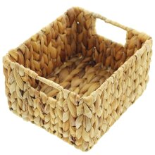 Füllkorb aus Wasserhyazinthe mit Griffen 22 x 19 x 13 cm - Fuellkorb Aus Wasserhyazinthe Mit Griffen 22 X 19 X 13 Cm~5