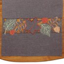 Table runner Autumn leaves, brown, approx. 40 x 150 cm