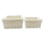 Panier de remplissage blanc, lot de 2 en osier