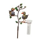 Pluviomètre oiseaux en métal, env. 132 cm