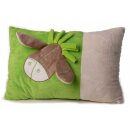 Cuddle pillow donkey Pauli beige-green 40x25 cm