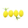 Decorative lemon, set of 8 5 x 9 cm