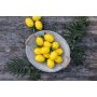 Decorative lemon, set of 8 5 x 9 cm