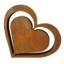Decoratief hart "Rust Optics" 23 x 21 x 5 cm