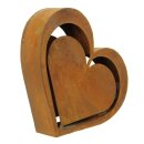 Decorative heart "rust look" 23 x 21 x 5 cm