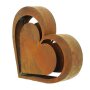 Decorative heart "rust look" 23 x 21 x 5 cm