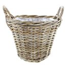 Plant basket "Rattan", large 40 x 30 cm