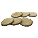 Support en bois "Chêne", lot de 6