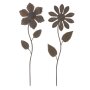 Flower plug "rust look" set of 2 44 cm