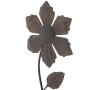 Flower plug "rust look" set of 2 44 cm