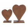 Plantenbak "Rusty Heart" staand, set van 2