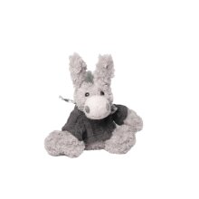 Ane avec pull gris env. 20 cm Doudou Peluche Peluche