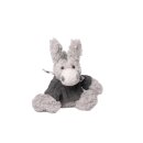 Donkey with gray sweater, about 20 cm