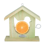 Vogelhaus, Vogelfutterhaus mit Dach aus Holz