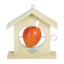 Vogelhaus, Vogelfutterhaus mit Dach aus Holz