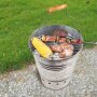 Seau à grillades, seau à barbecue, seau à feu avec poignée