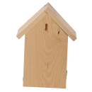 Wooden ladybug house with silhouette