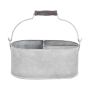 Waste zinc bucket with 3 chambers, size S