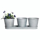 Blomsterkrukke, plantesæt med 3 stk. af...