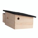 Solid wood hedgehog house