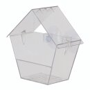 Window feeder house, transparent plastic feeding station