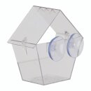 Window feeder house, transparent plastic feeding station