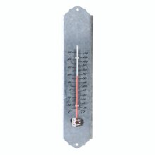 Altzink termometer, temperaturmåler, ca. 30 cm
