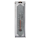 Old zinc thermometer, temperature gauge, about 30 cm