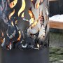 Feuertonne Flammen aus Carbonstahl