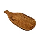 Olive wood cutting board with handle, approx. 45 cm