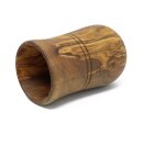 Olive wood jar 15 x10 cm