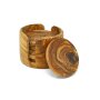 Onderzetters Olijfhout Rond Set van 6 ca. 8,5 CM